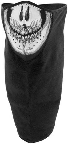 Zan cold weather neodanna 100% cotton facemask/bandana,windbreaker skull/blk/wht