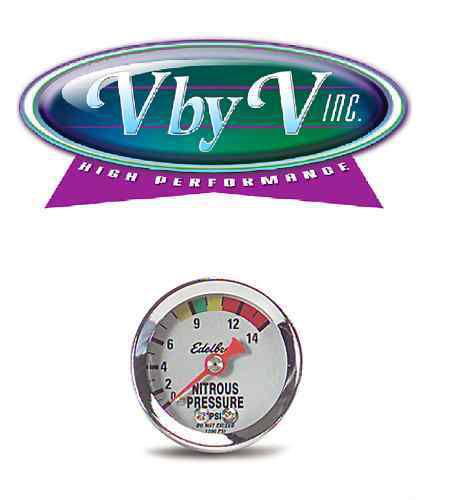 Edelbrock 73800 standard nitrous pressure gauge each