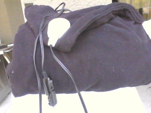 44&#039; x 62&#034; electric black fleece throw 12-volt dc powered