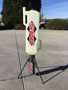 Like new ims dry break gas tank can and stand lightly used brake dump can probe
