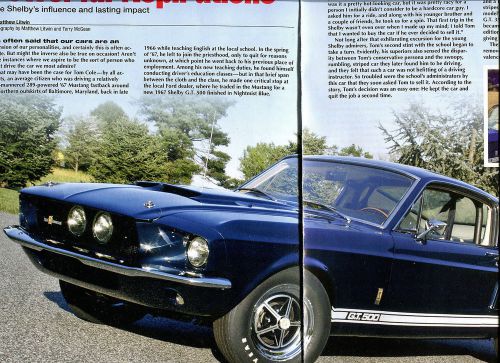 1967  ford mustang shelby gt500 7 page color article