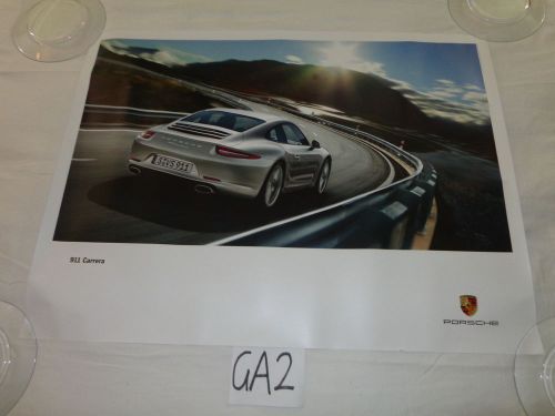 Porshce promo promotion poster 30&#034; x 40&#034; 911 carrera 2011 wsrc120106s800