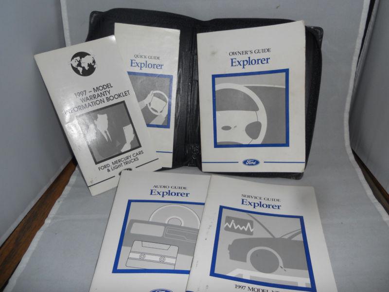 (1) ford explorer 1997 owner manual with case