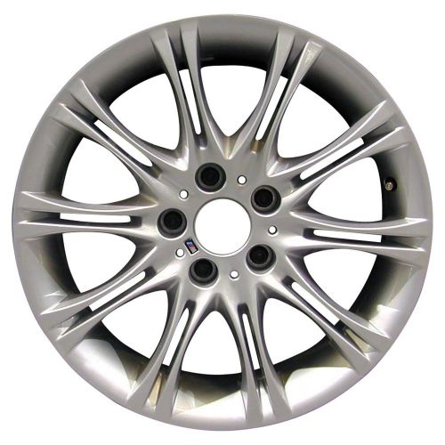 Oem reman 18x8 alloy wheel, rim bright sparkle silver full face painted - 71156