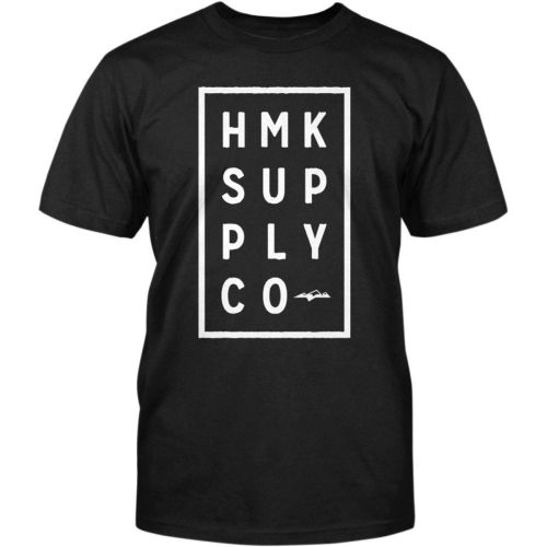 Hmk boxed mens short sleeve t-shirt black