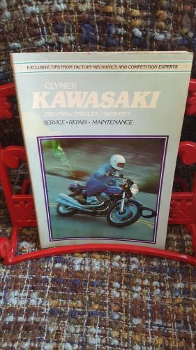 Kawasaki h1 h2 s1 s2 s3 kh 250 400 500 750 triples shop repair manual 1969-1977