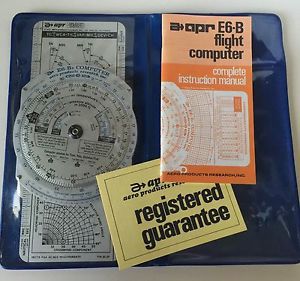 Asa metal flight computer [e6b] complete instruction manual  case airlearn sys