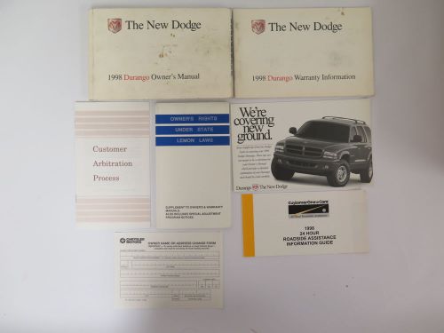 1998 dodge durango owners manual guide book