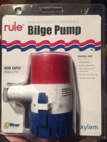 Rule non automatic 800 gph bilge pump