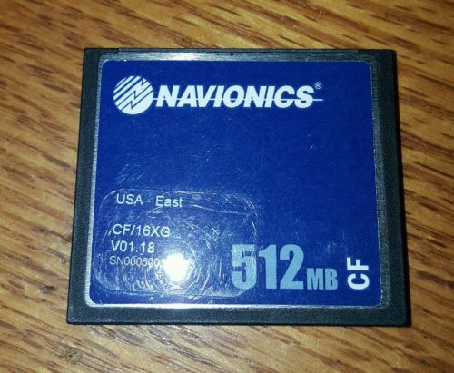 Navionics gold chart usa east coast cf/16xg compact flash chart