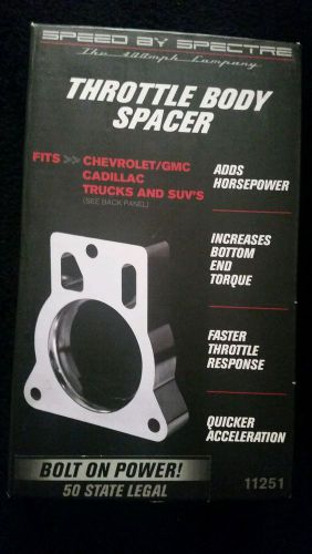 Speed by spectre throttle body spacer 11251 the 400mph company