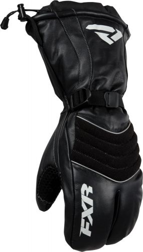 Fxr leather claw mitt gloves black