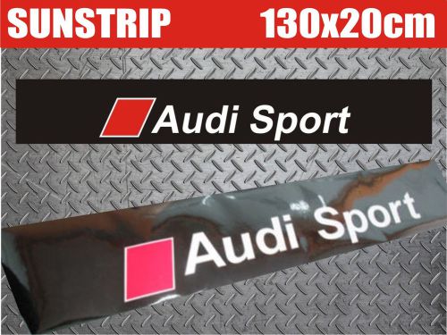 Audi sunstrip vinyl decal stickers windshield eyebrow 8&#034; x 51&#034; 20x130cm