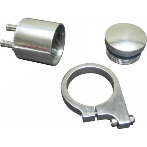 Billet brake fluid reservoir with brackets - mirror finishmaster cylinder