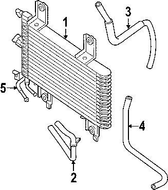 Nissan 21606zs20a genuine oem trans cooler