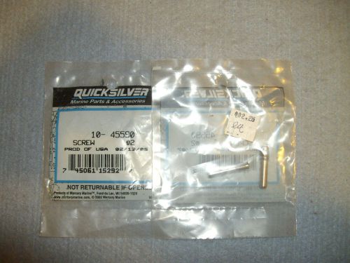 New mercury quicksilver 10-45590 shift lever screw pkg of 2