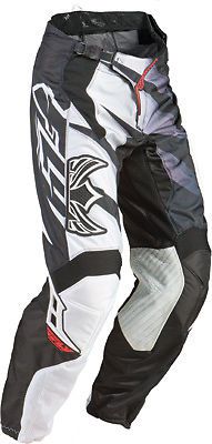 Fly racing kinetic inversion mx pants black/white 18