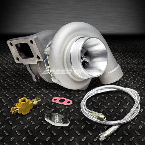 Gt35 gt3582 gt3540 ar.70 dual ball bearing 500+hp turbo charger+36&#034;oil feed line