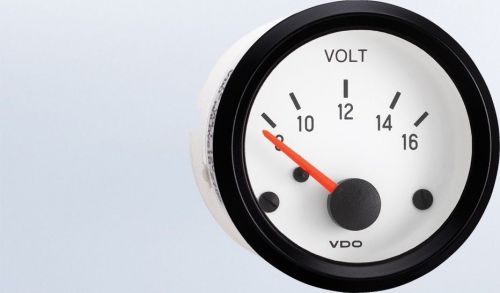 Vdo 332-241 voltmeter 8-16v - cockpit white