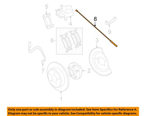 Chrysler oem anti-lock brakes-rear speed sensor 68127990ad