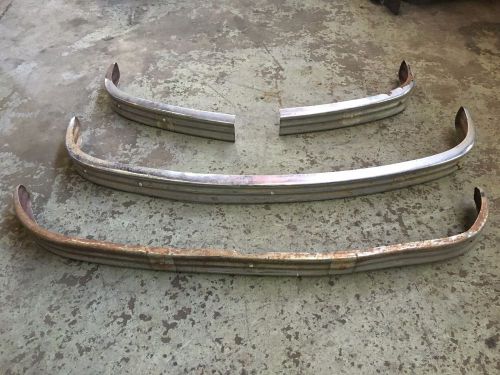 Original 1949 plymouth ribbed bumpers rare vtg hot rod lead sled kustom scta