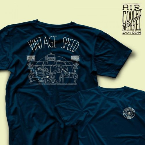 Vintage speed in blue small size.