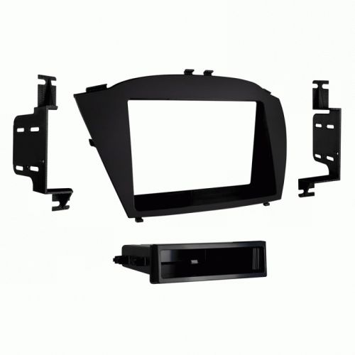 Metra 99-7364b 14-up fits hyundai tucson iso din dash install kit - matte black