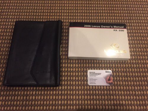 06 2006 lexus rx rx330 owners owner&#039;s manual books set and case oem