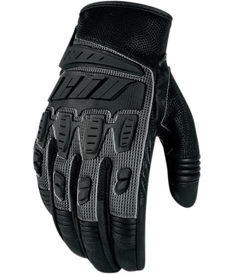 Icon hooligan mens leather motorcycle gloves black 3xl xxxl 3x