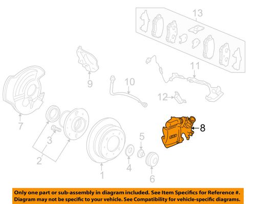 Honda oem rear-caliper 06433sr3505rm