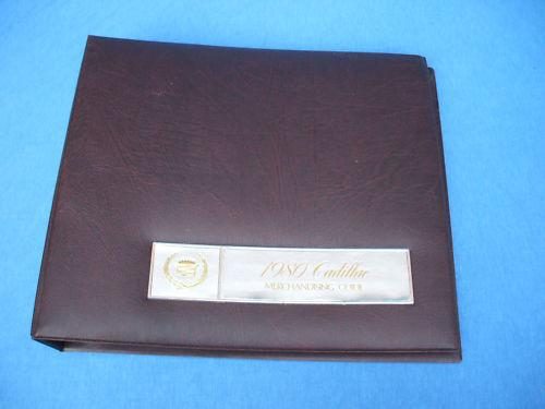 1980 cadillac factory salesmen/dealer merchandising guide