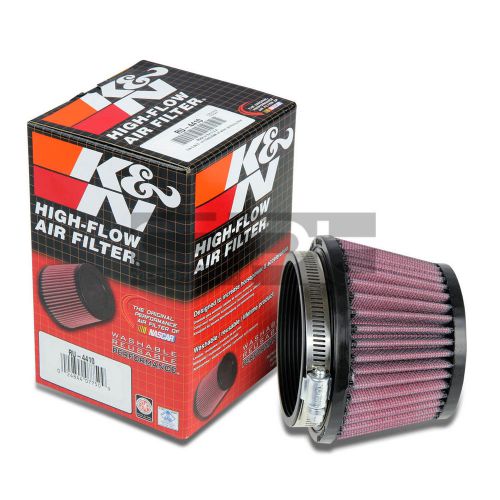 K&amp;n kn universal rubber round tapered 3.5” air filter 3” height+clamp ru-4410