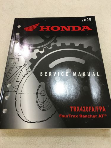 Honda trx420 fa/fpa rancher at 2009 service manual (shop copy)