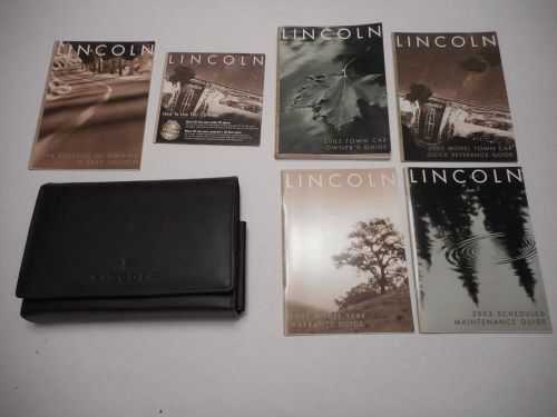 2003 lincoln town car owners manual guide operators book booklet paperwork oem