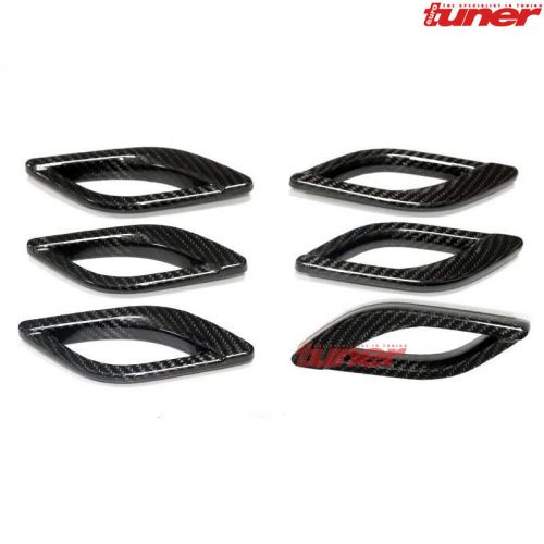 Carbon fiber aero side vent fender scoop for 2014-2015 quattroporte gts maserati