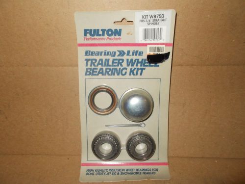 Fulton wb750 trailer axle bearing replacement kit 3/4&#034; straight spindles