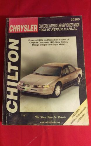 Repair manual chilton 20360 1993-97, intrepid, concorde, vision, new yorker, lhs