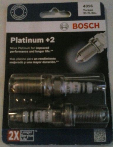 New bosch platinum +2 4316 spark plugs