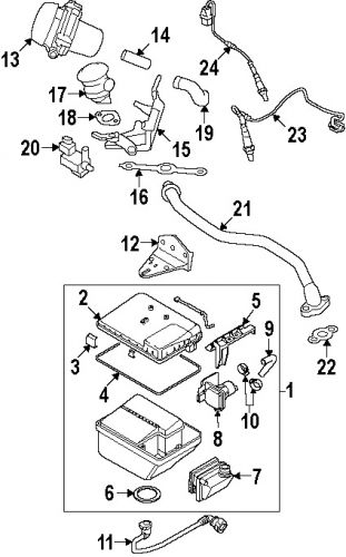 Porsche 98760612303 genuine oem ft oxygen sensor