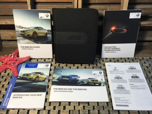 2015 2016 bmw m4 coupe owners manual + navigation book ((buy new oem))
