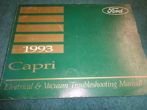 1993 mercury capri wiring vacuum diagram shop manual electrical diagnosis