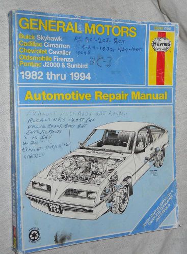 Haynes (38015): general motors automotive repair manual  1982-1994