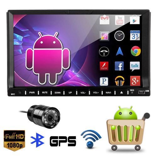 Double 2din android4.4 kitkat 3g-wifi gps car stereo dvd player quad-core+camera