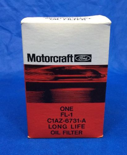 Nos original old ford motorcraft long life oil filter c1az-6731-a fl-1 mustang