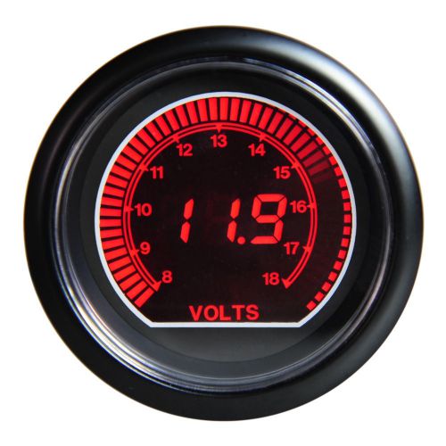 2.5&#034; 60mm smoke monitor digital lcd car racing gauge meter volt voltage