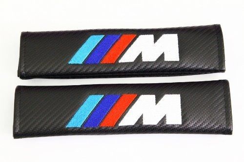 Spec-r ///m carbon fiber seat belt cover shoulder pad cushion - 1 pair