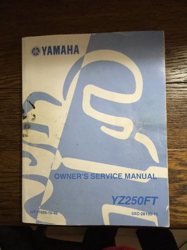 2005 yamaha yz250ft owner&#039;s service manual