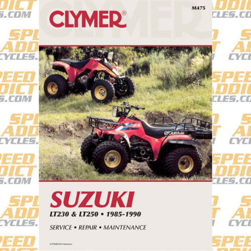 Clymer m475 service shop repair manual suzuki lt230 / lt250 85-90