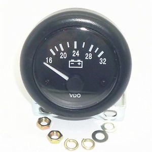 24v voltmeter 2&#034;/52mm voltage tester volt meter gauge for car auto motor boat