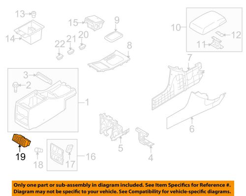 Kia oem 04-06 amanti console-vent grille 970403f000nf